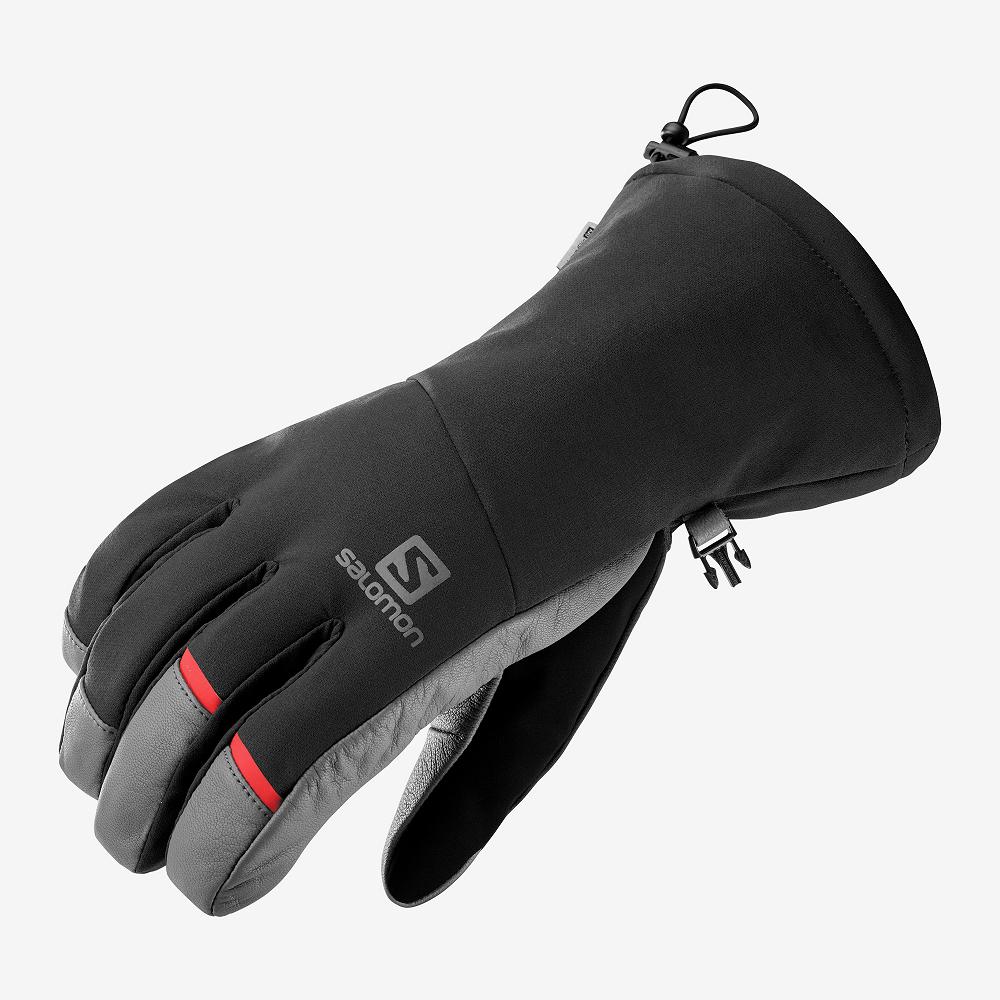 SALOMON PROPELLER LONG M Philippines - Men's Gloves - Black | 860537-SUC